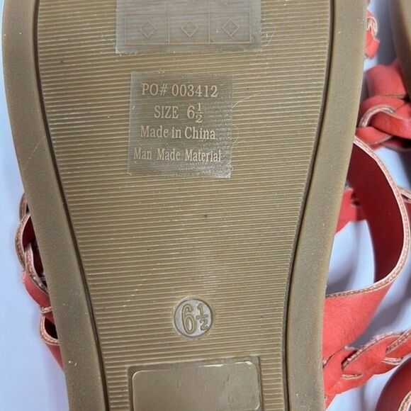 Journee Collection Colette Slide On Sandal Coral size 6.5 - Picture 6 of 6